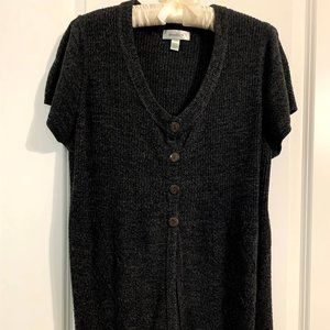 Dark Gray Light knit Short Sleeve Sweater 14/16